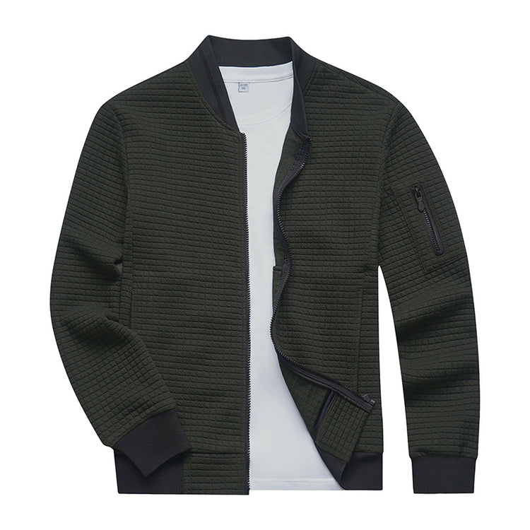 a jacket with a white shirt