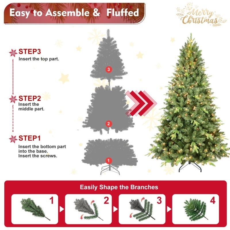 PE, PVC Christmas Tree, Green