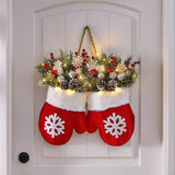 Christmas Candy Cane Glove Ornaments
