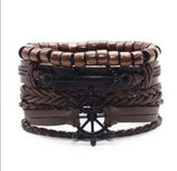 Men's Vintage Braided Leather Bracelet