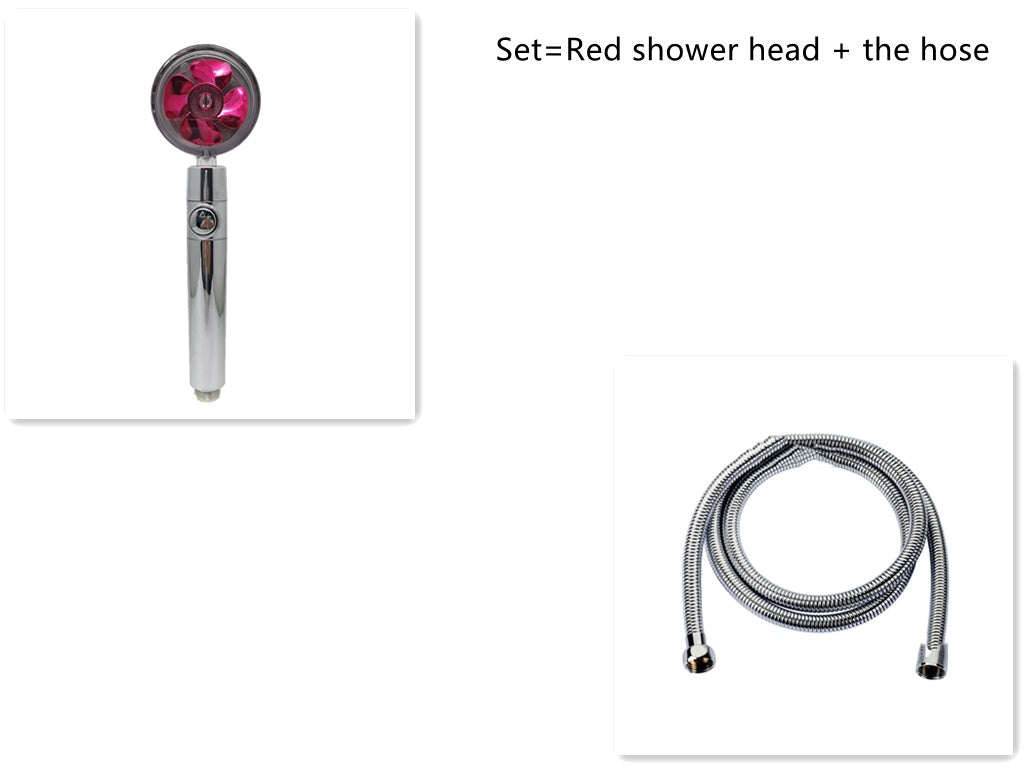 a shower head and hose