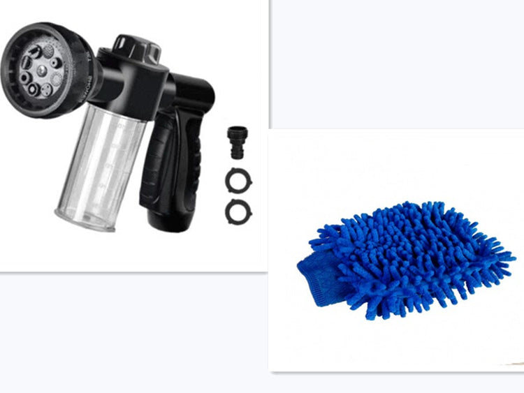 a close-up of a car wash tool