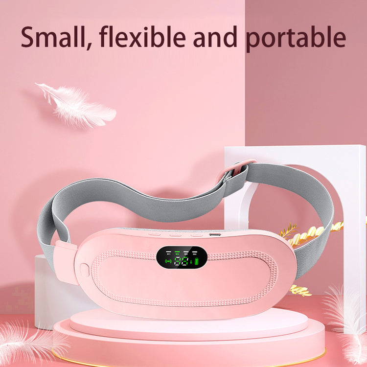 a pink belt on a podium