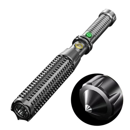 Self-Defense Wolf Tooth Stick Outdoor USB Rechargeable Car Led Security Patrol Broken Window Power Flashlight