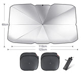 Foldable Umbrella-Style Car Windshield Sun Shade