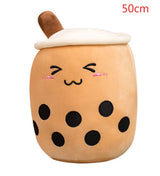 Strawberry Milk Tea Plush Toy Pillow