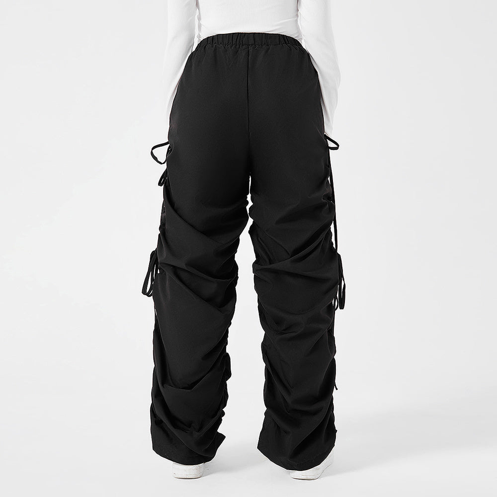 a person wearing black pants