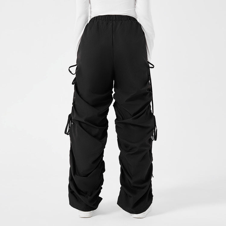 a person wearing black pants