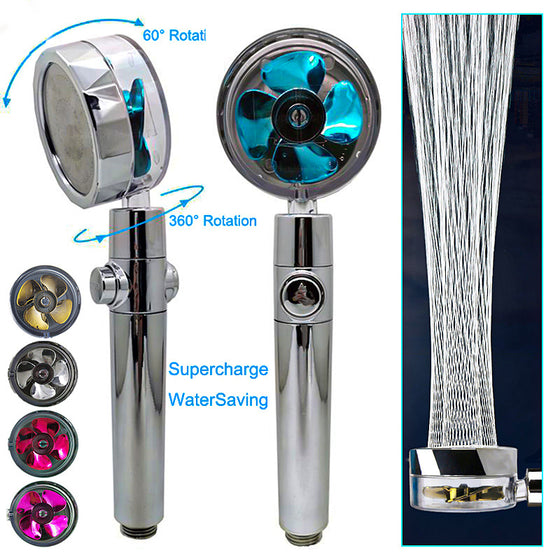 360° Rotating High-Pressure Shower Head