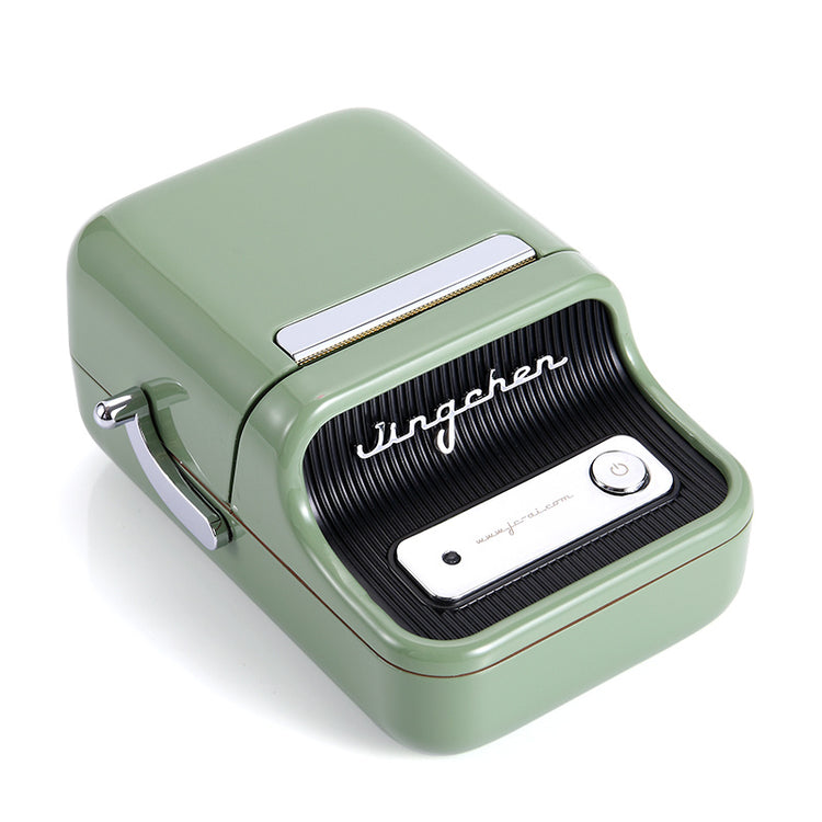 a green and black pencil sharpener