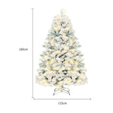 Artificial Snow-Covered PVC Christmas Tree