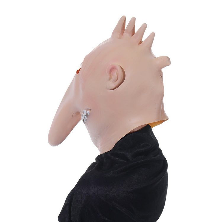 a person wearing a mask