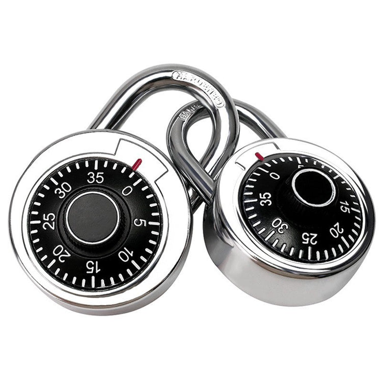 a combination lock with black dials