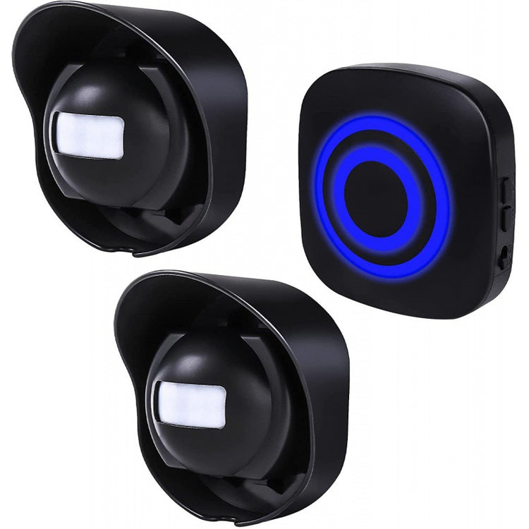 a group of black objects