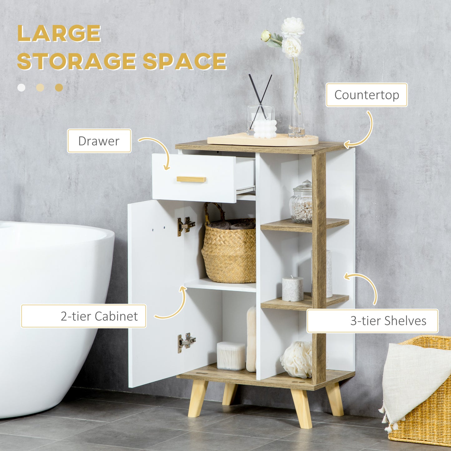 Bathroom Floor Cabinet