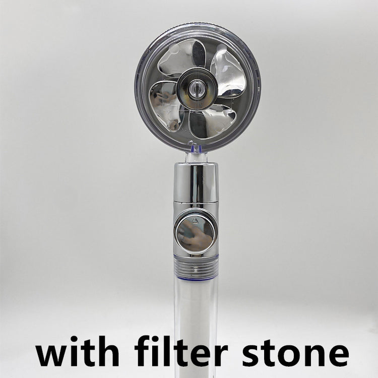 a fan with a circular design