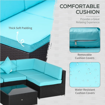 Pieces Patio Furniture Set