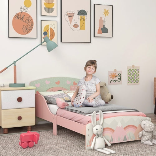 a girl sitting on a bed