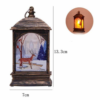 Christmas Elderly Snowman Elk Decoration Night Light