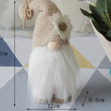 Flower and Butterfly Faceless Decorative Doll
