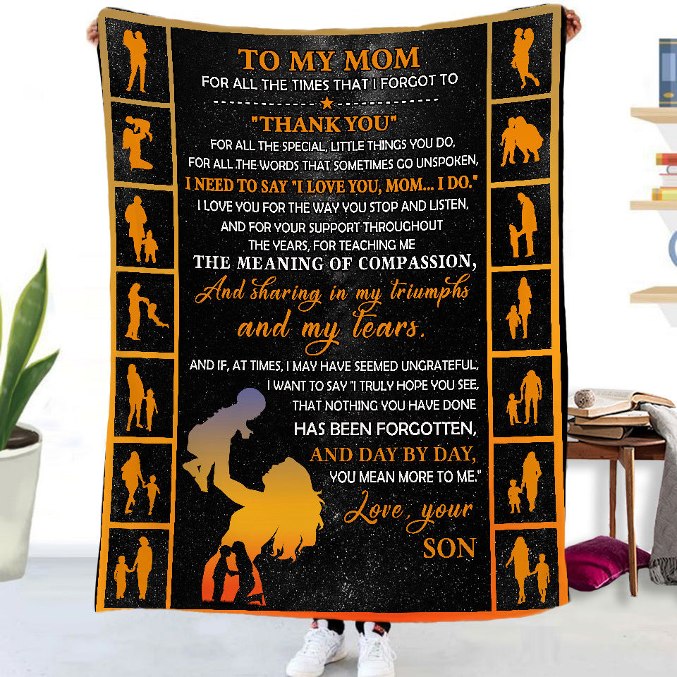 a person holding a blanket
