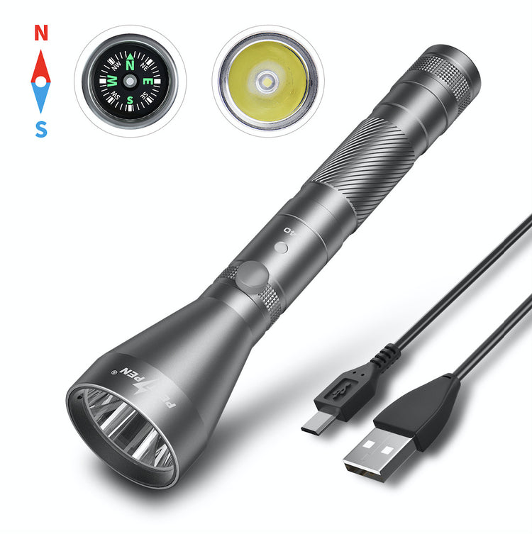 a close up of a flashlight