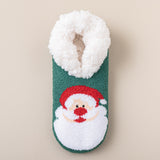 Plush Non-Slip Indoor Socks with Christmas Characters