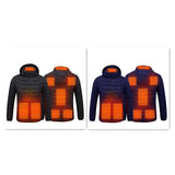 Men's 8-Zone Heated Hooded Jacket