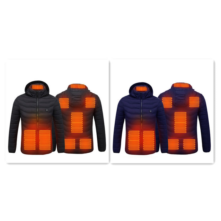 a group of jackets with heaters