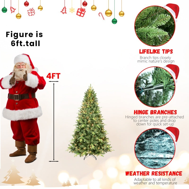 PE, PVC Christmas Tree, Green