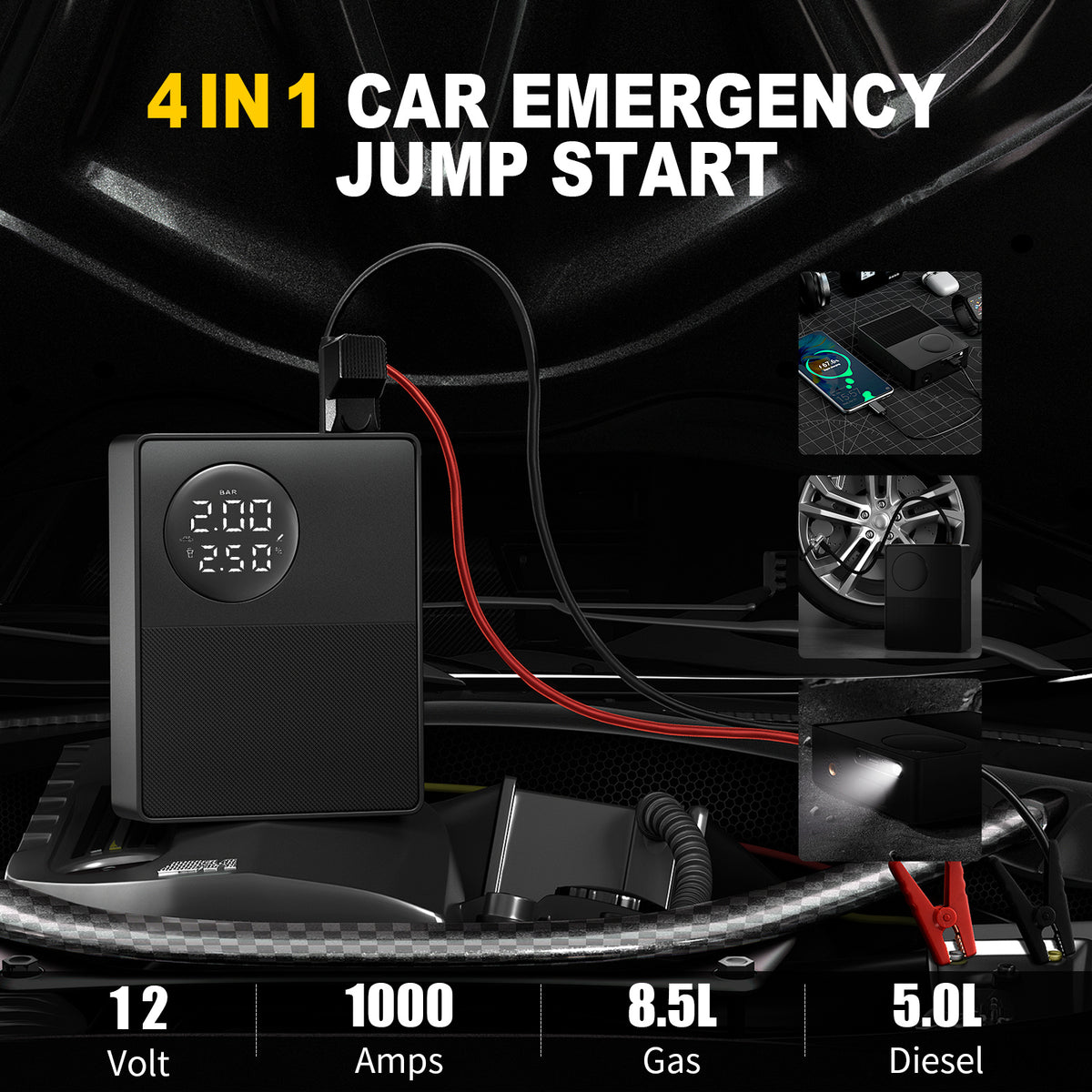 a screenshot of a car emergency jump start