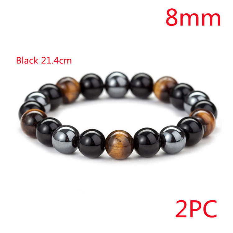 a bracelet with different colors of beads