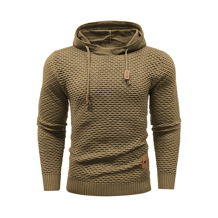 a brown sweater with a hood