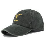 Distressed Embroidered Ponytail Baseball Cap