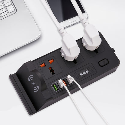 Home Universal Hole Row Plug Support Wireless Charging