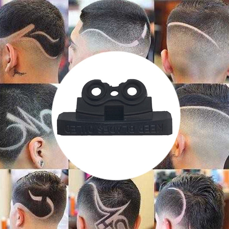 a collage of images of a man's head with a pair of binoculars