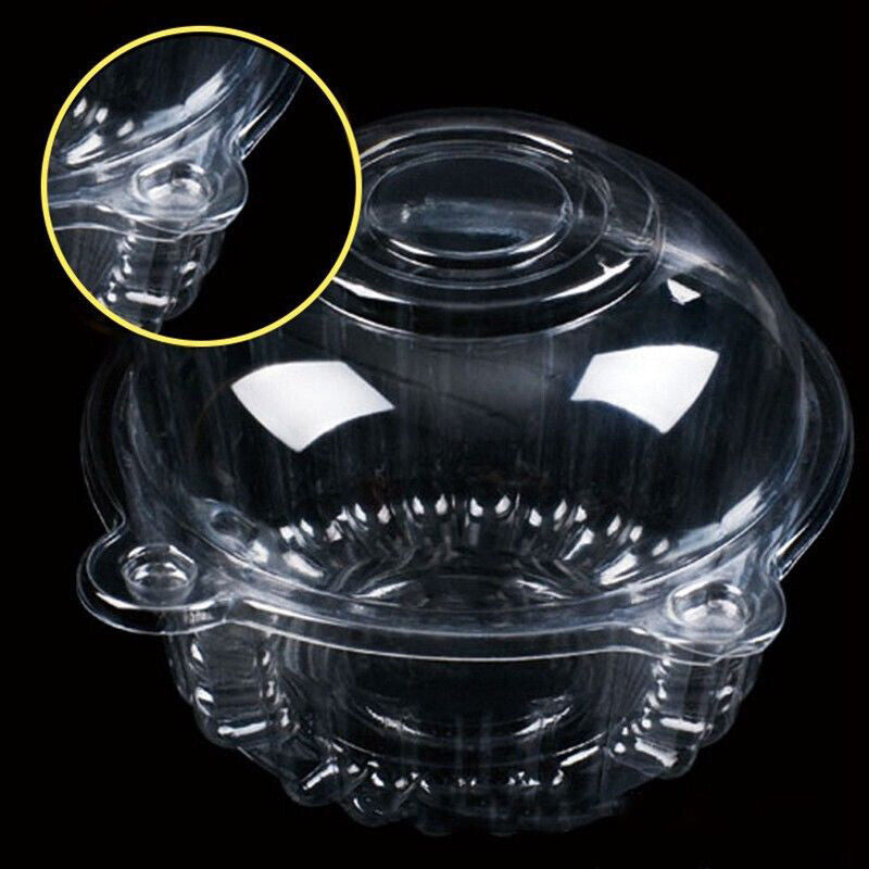 a clear plastic container with a lid