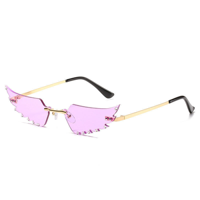 a pair of pink sunglasses