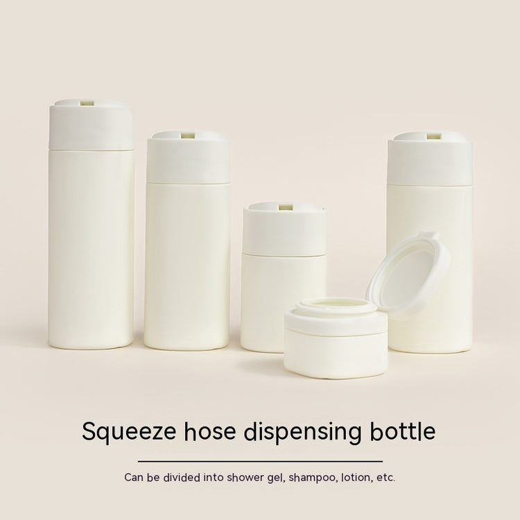 a group of white plastic bottles