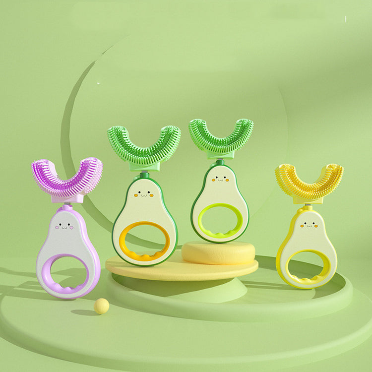 a group of baby toothbrushes