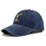 Distressed Embroidered Ponytail Baseball Cap