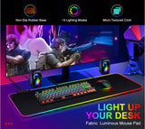 Large RGB Gaming Mouse Pad with Non-Slip Base
