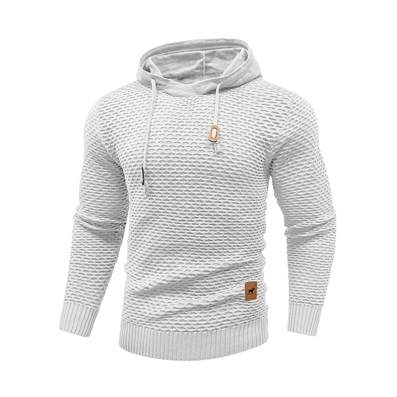 a white sweater with a hoodie