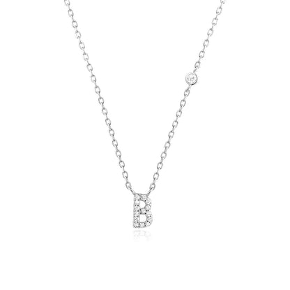 Fashion Jewelry Luxury Gold Color A-Z 26 Letters Necklace CZ Pendant For Women Cute Initials Name Necklace Fashion Party Wedding Jewelry Gift