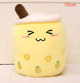 Strawberry Milk Tea Plush Toy Pillow