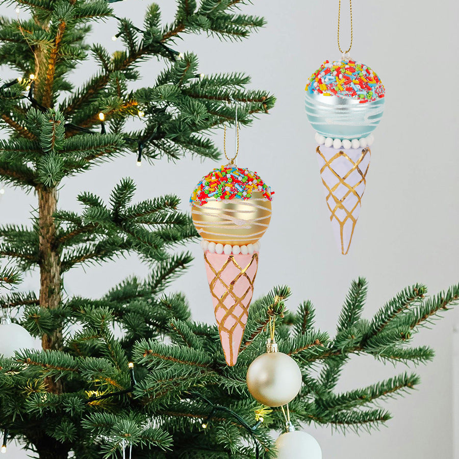a tree with ornaments and ornaments