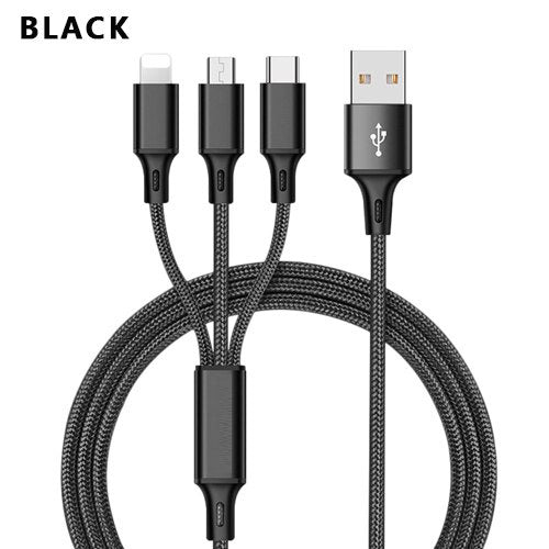 a black cable with a black cord