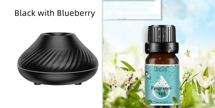a black object next to a bottle