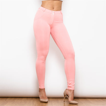 Shascullfites Melody Hot Shaping Leggings Running Tights Hot Women In Leggings Light Pink Leggings For Women