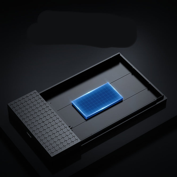 a rectangular object with a blue square object on it